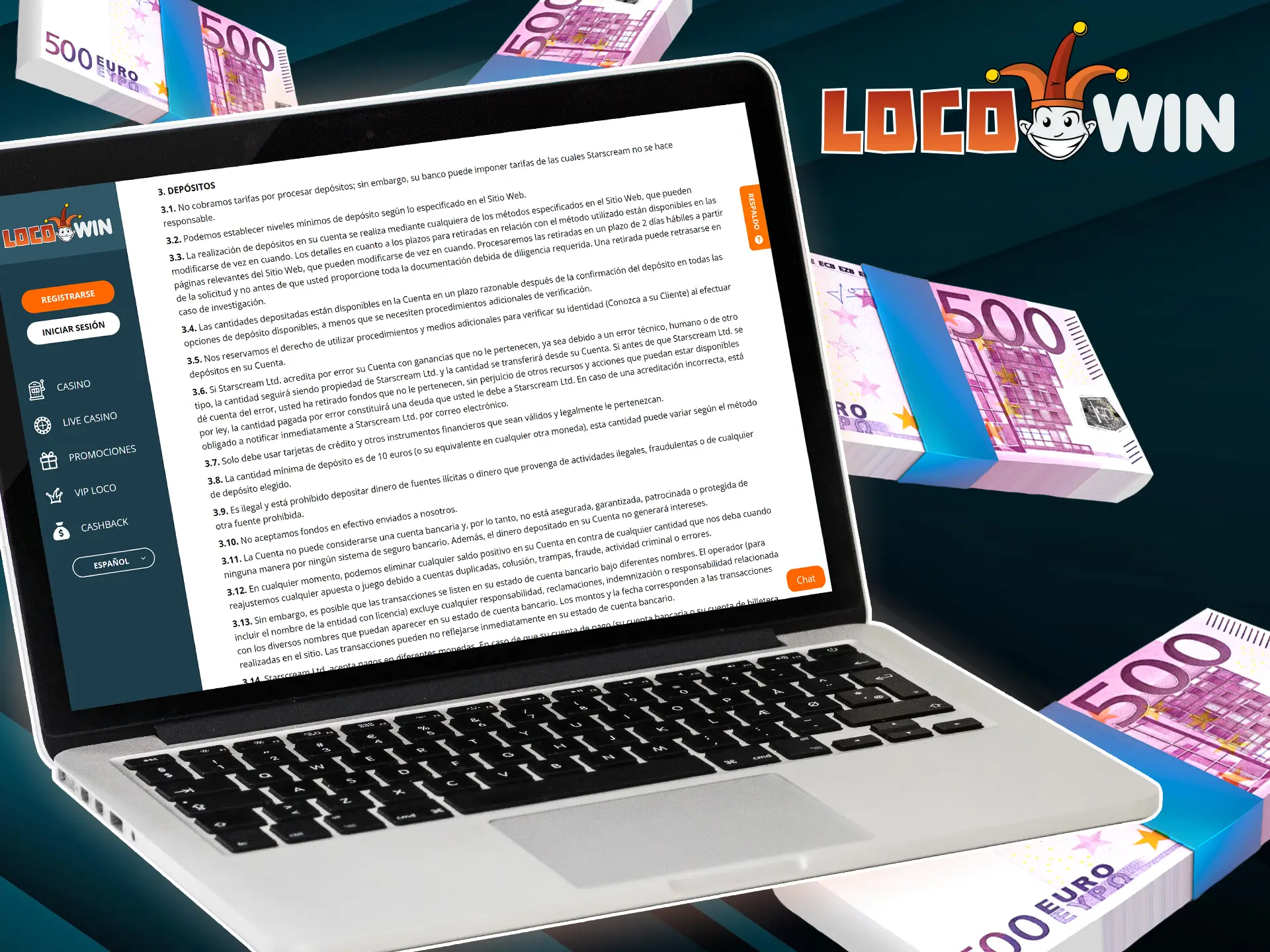 Bekijk de stortingsregels van LocoWin, zodat alles soepel verloopt.