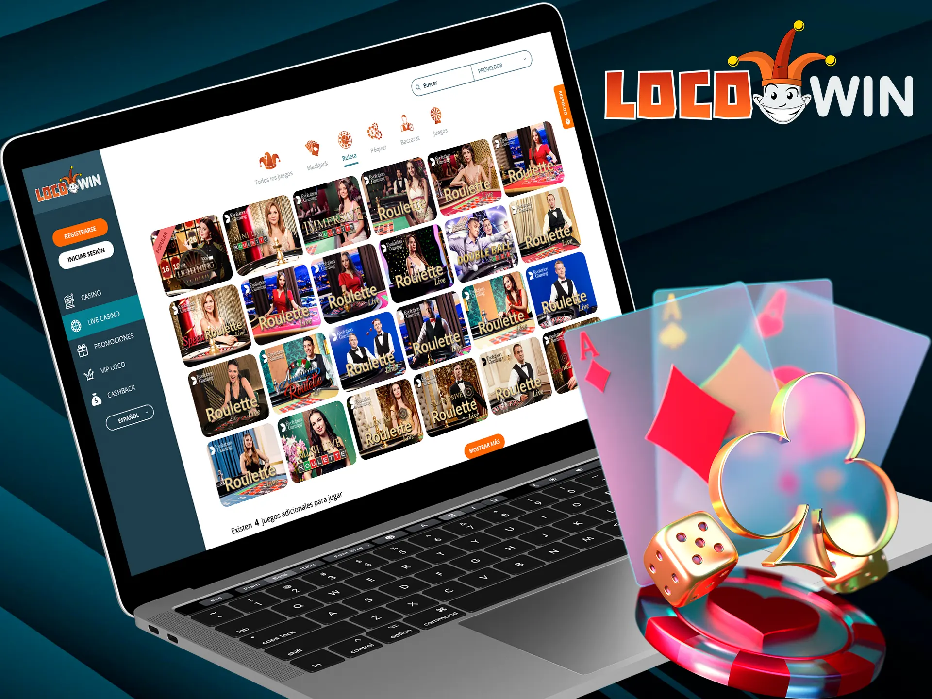 Leer spelen bij LocoWin Live Casino.