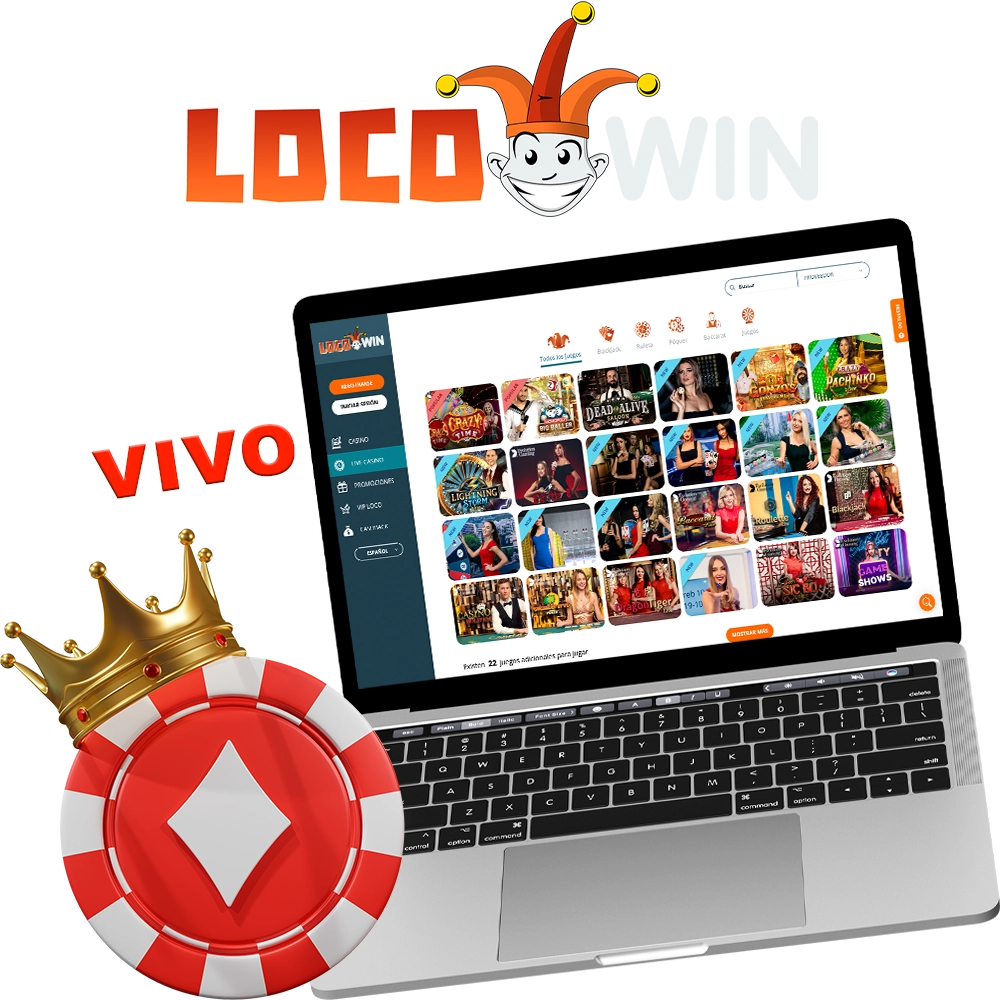 Speel live casinospellen en win bij LocoWin.