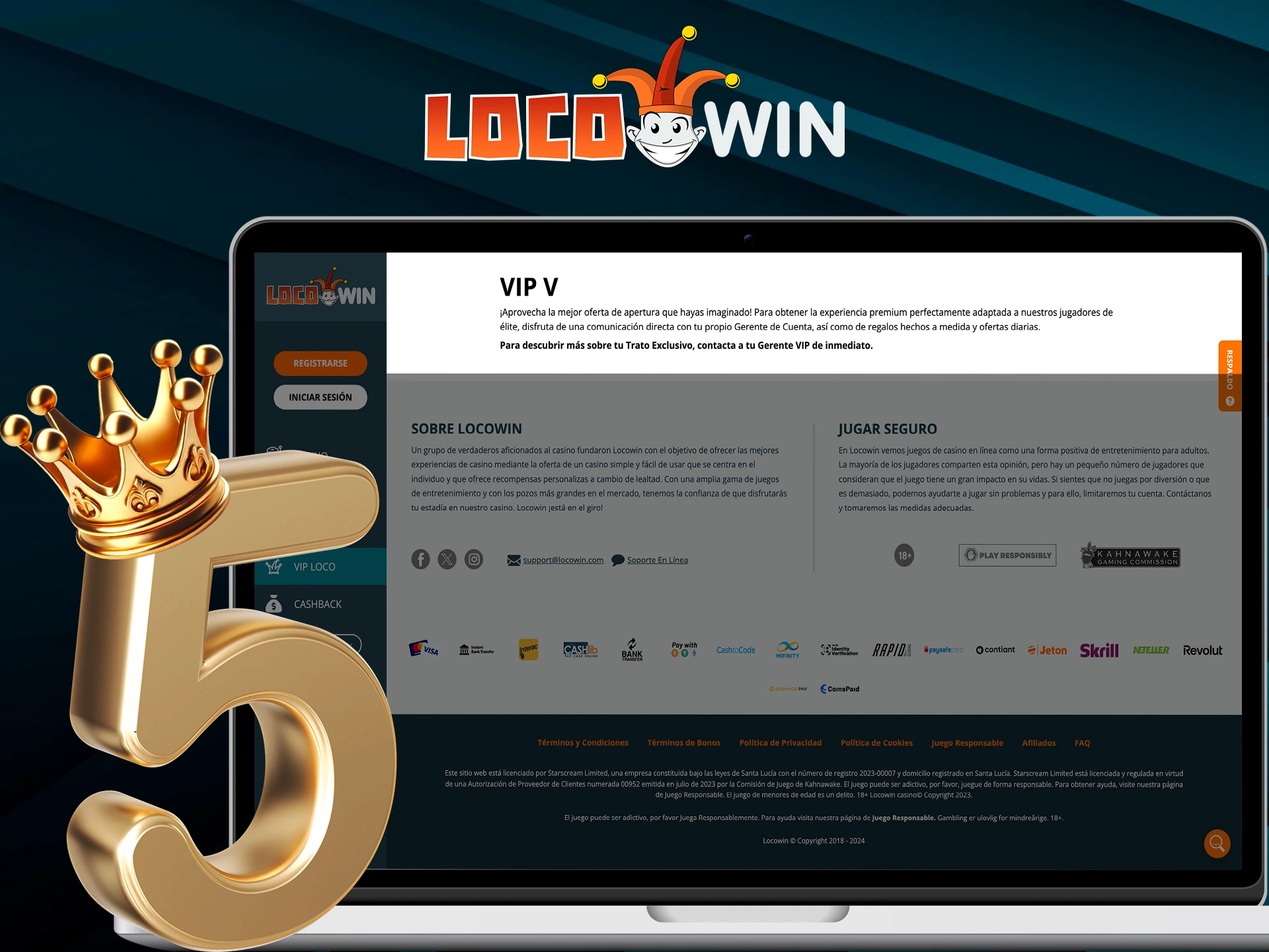 Niveau 5 van het VIP-programma van Locowin is het meest winstgevend.
