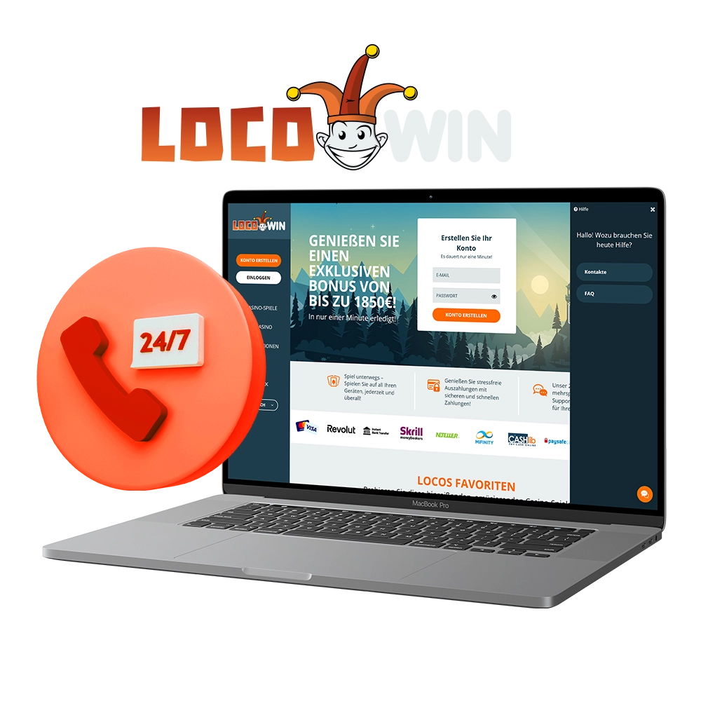 Het ondersteuningsteam van LocoWin staat 24 uur per dag, 7 dagen per week voor je klaar om al je vragen te beantwoorden.