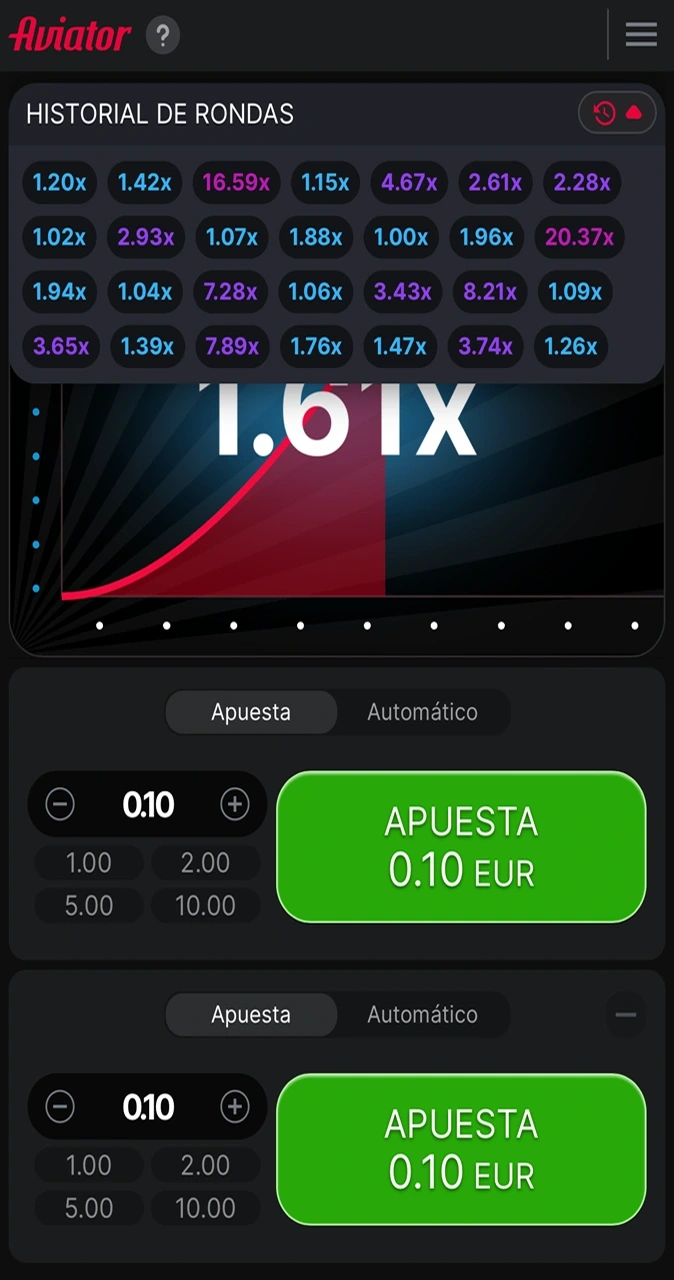 Met Locowin kunt u vertrouwd raken met de geschiedenis van de rondes van het spel Aviator.