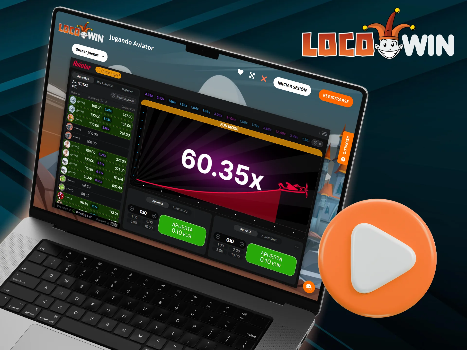 Registreer je bij Locowin en ga mee op een spannend avontuur door de wereld van Aviator.