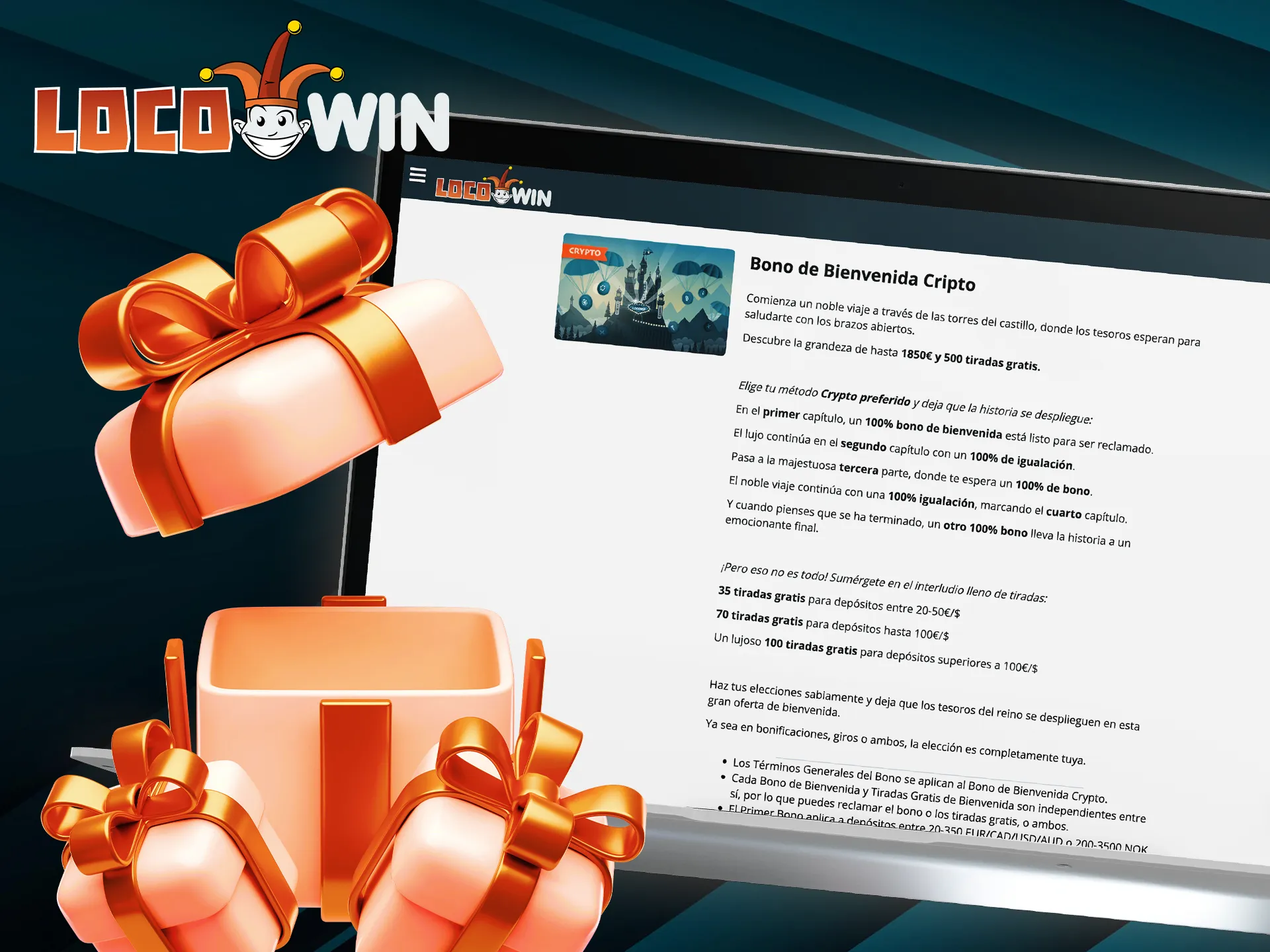 Begin met een cryptobonus van Locowin en speel op jackpot-gokkasten.