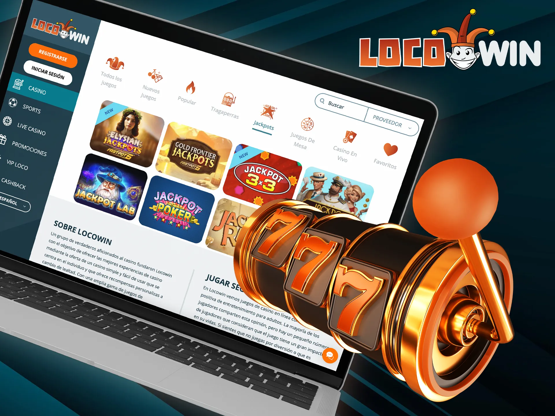 Volg de eenvoudige stappen en begin met winnen bij Locowin.